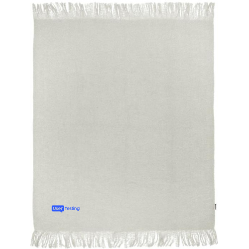 User Testing RPET mohair blanket